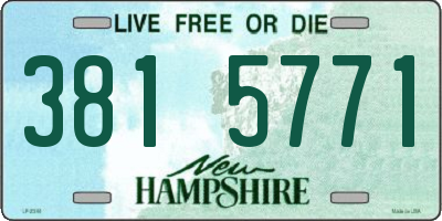 NH license plate 3815771