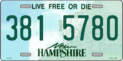 NH license plate 3815780