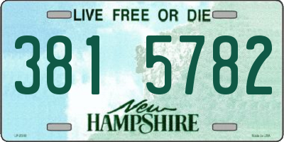 NH license plate 3815782