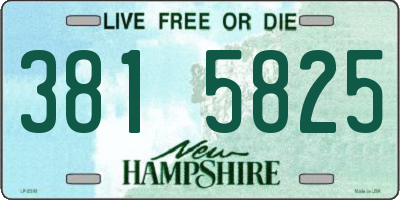 NH license plate 3815825