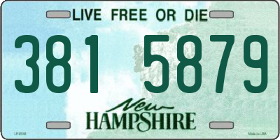 NH license plate 3815879