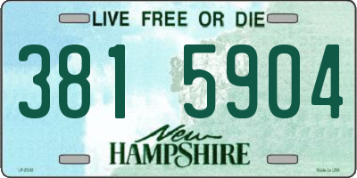 NH license plate 3815904