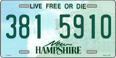 NH license plate 3815910