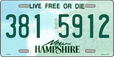 NH license plate 3815912