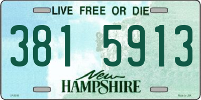 NH license plate 3815913