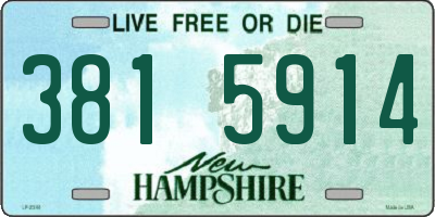 NH license plate 3815914