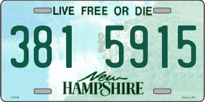 NH license plate 3815915