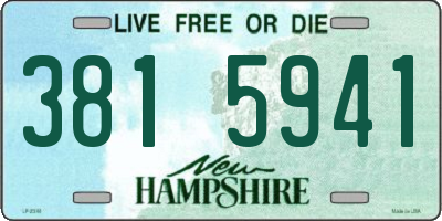 NH license plate 3815941