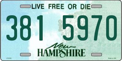 NH license plate 3815970