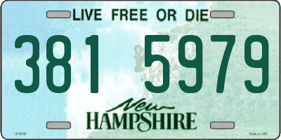 NH license plate 3815979