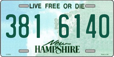NH license plate 3816140