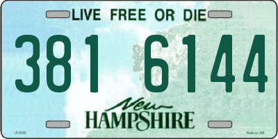 NH license plate 3816144