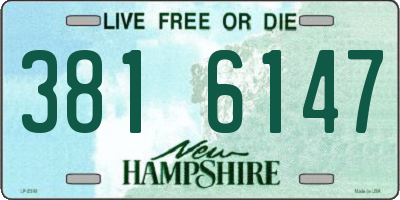 NH license plate 3816147