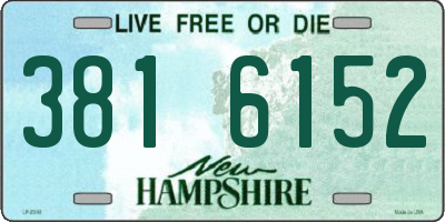 NH license plate 3816152