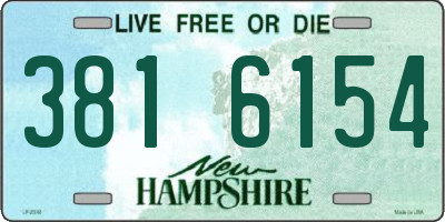 NH license plate 3816154