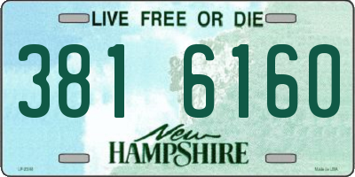 NH license plate 3816160