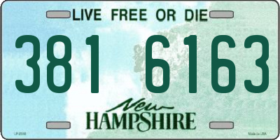 NH license plate 3816163