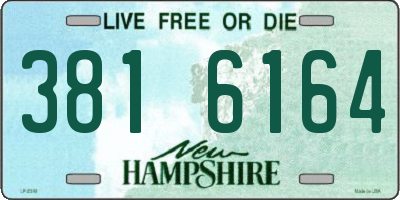 NH license plate 3816164