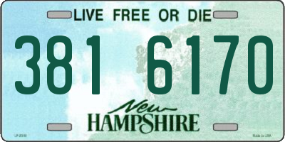 NH license plate 3816170