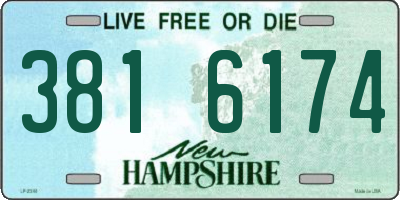 NH license plate 3816174