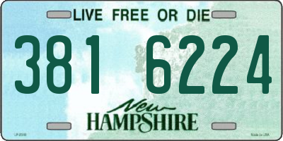 NH license plate 3816224