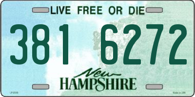 NH license plate 3816272