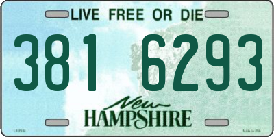 NH license plate 3816293