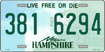 NH license plate 3816294