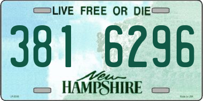 NH license plate 3816296