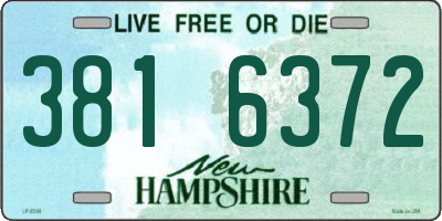 NH license plate 3816372