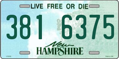 NH license plate 3816375