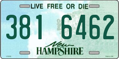 NH license plate 3816462