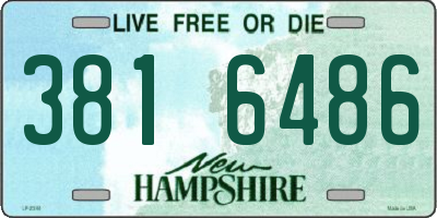 NH license plate 3816486
