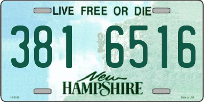 NH license plate 3816516