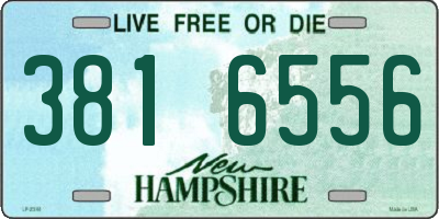 NH license plate 3816556