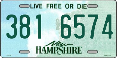 NH license plate 3816574