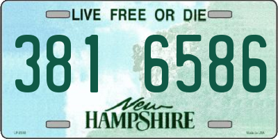 NH license plate 3816586