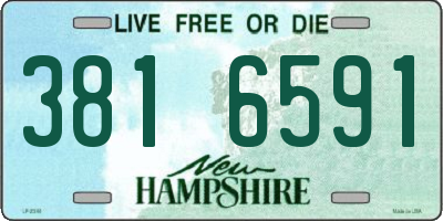 NH license plate 3816591