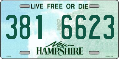 NH license plate 3816623