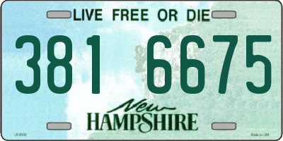 NH license plate 3816675