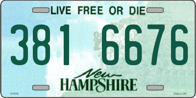 NH license plate 3816676