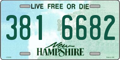 NH license plate 3816682
