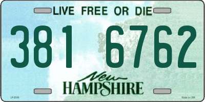 NH license plate 3816762