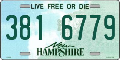 NH license plate 3816779