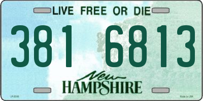 NH license plate 3816813