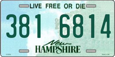 NH license plate 3816814