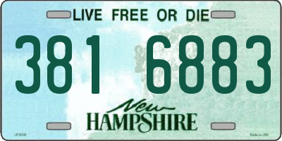 NH license plate 3816883