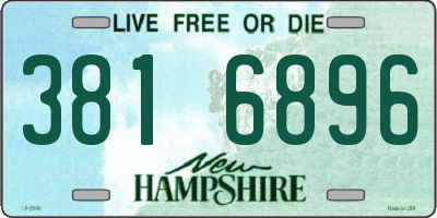 NH license plate 3816896