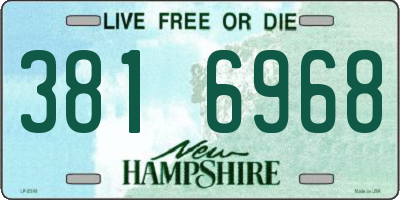 NH license plate 3816968