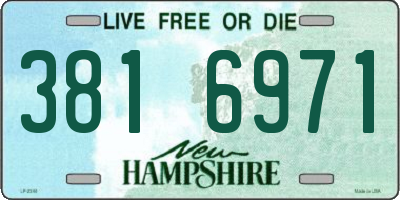 NH license plate 3816971